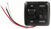 JR Products 15225 Dimmer/ On/Off Switch Black